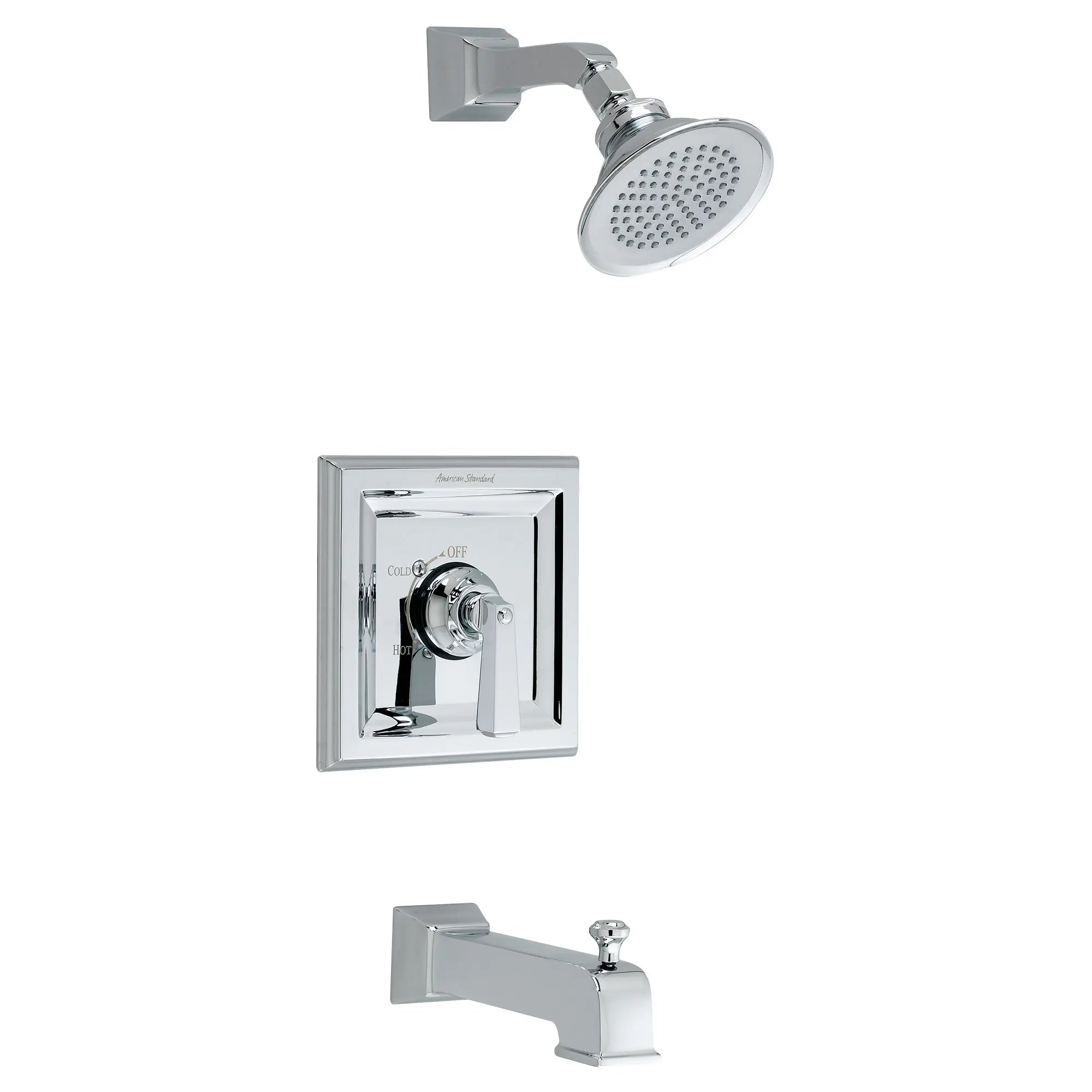 Town Square 2.5 GPM Tub and Shower Trim Kit with Rain Showerhead and Lever Handle — thumbnail 3